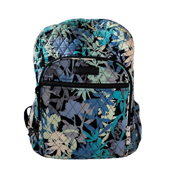 VERA BRADLEY Campus Tech Backpack Camofloral School Floral Multiple Pockets - Picture 1 of 12